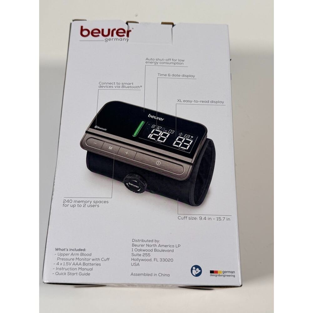 Beurer Elite 950 One-Piece Upper Arm Blood Pressure Monitor - Picture 3 of 4